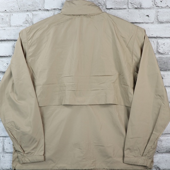 North End Men's Large Putty Jacket with Navy Blue Water Resistant Windbreaker - Picture 12 of 15